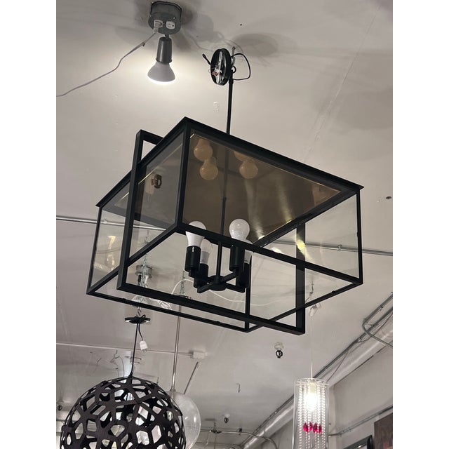 Visual Comfort Ian K. Fowler for Visual Comfort & Co. Halle Wide Hanging Lantern For Sale - Image 4 of 12