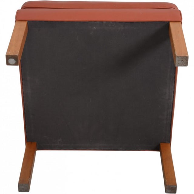 2202 Stool in Cognac Leather by Børge Mogensen, 1980s For Sale - Image 11 of 12