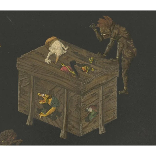 Grotesque Fantasies in Vibrant Detail, 1884, Paper For Sale - Image 3 of 6