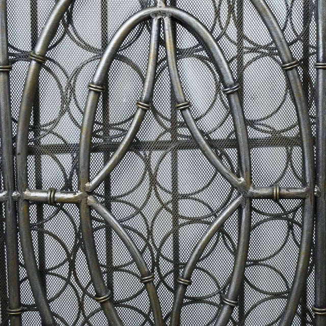 Faux Bamboo Metal Oversized Wine Bar For Sale In West Palm - Image 6 of 6