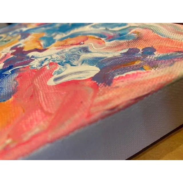 Abstract "Wishing I Was Here III" (Dreamscapes Series) Contemporary Abstract Acrylic Painting by Lee Ten Hoeve For Sale - Image 3 of 3