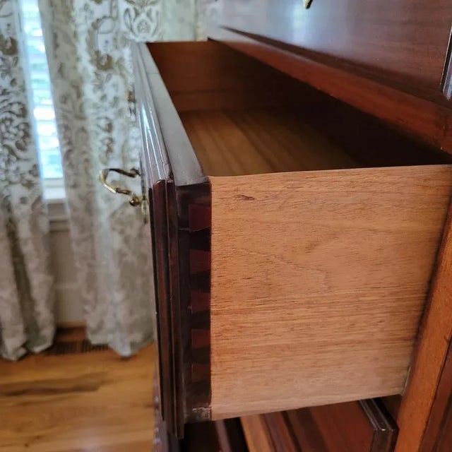 20th New Orleans Chippendale Style Mahogany Highboy Chest With Claw Feet For Sale - Image 12 of 12