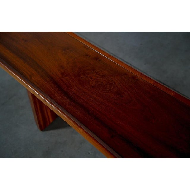 Wood Vintage Brazilian Bench in Wood, 1980s For Sale - Image 7 of 9
