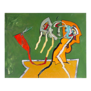 Abstract Acrylic on Paper Painting by James L. Bruch