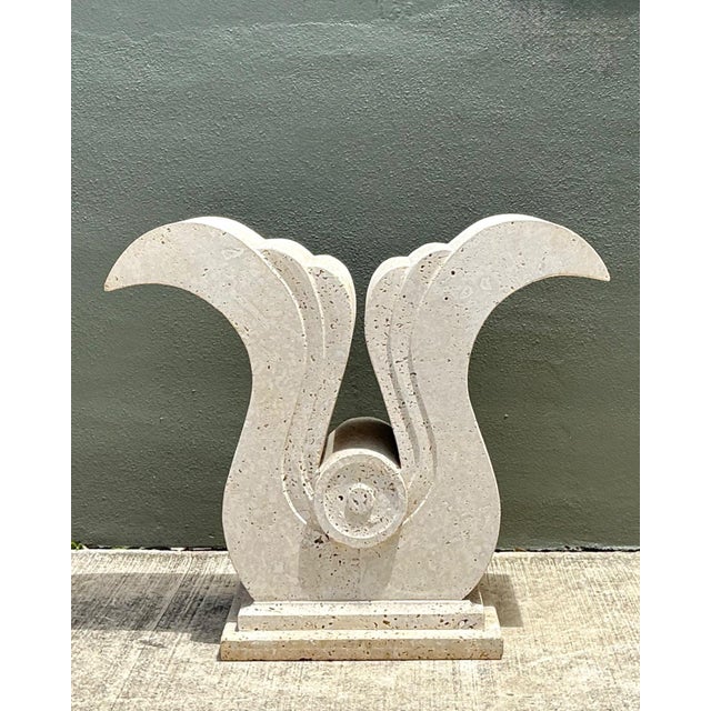 Mid 20th Century Vintage Deco Coquina Console Table Pedestal For Sale - Image 5 of 15