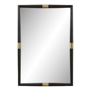 Contemporary Sleek Deco Mirror For Sale