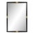 Contemporary Sleek Deco Mirror For Sale