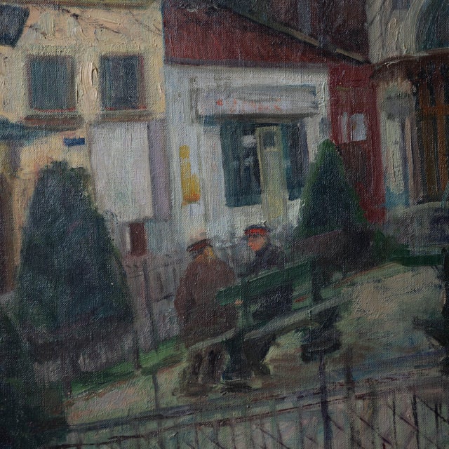 1930s Sam Ostrowsky - Quartier Latin Square, Paris, 1936 For Sale - Image 5 of 9