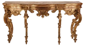 18th Century Italian Giltwood Console Table