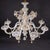 Baroque Large 8-Arm Ca’ Rezzonico Style Gold-Infused Opaline Murano Chandelier in the Manner of Giuseppe Briati For Sale - Image 3 of 18