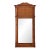 19th Century Biedermeier Birch Mirror With Rope-Twist Columns For Sale
