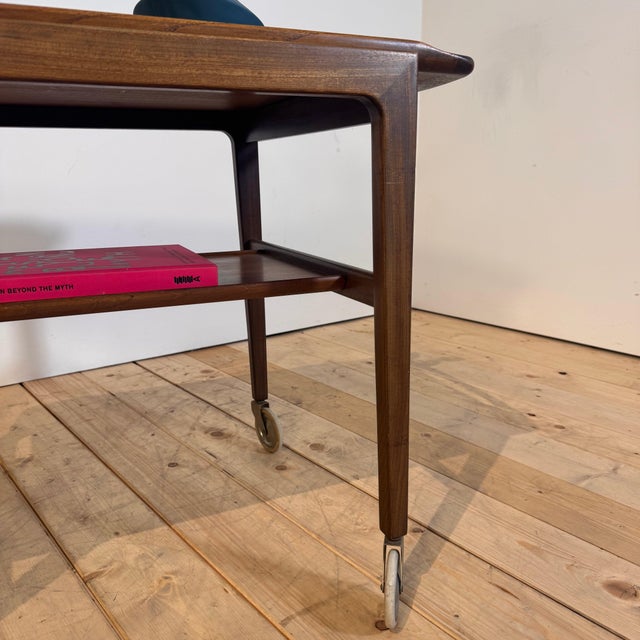 Wood Danish Teak Bar Trolley, 1960s For Sale - Image 7 of 10