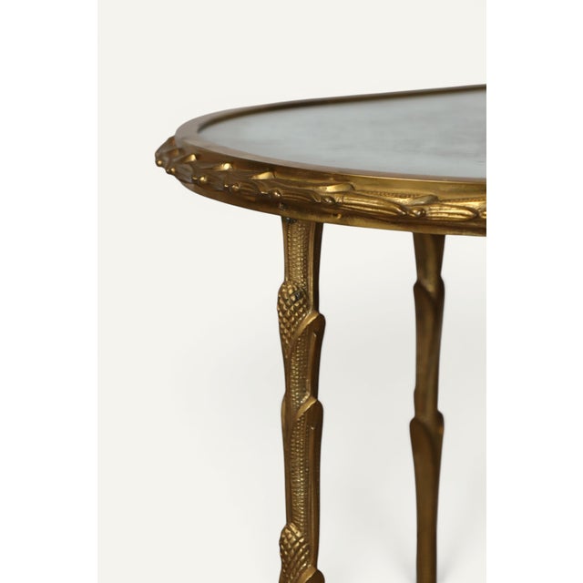 1950s Baguès Coffee Table in Gilt Bronze and Aged Mirror, 1950s For Sale - Image 5 of 18