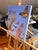 Contemporary Butterflies and Me by Kathleen Varadi, 2016 Oil on Canvas For Sale - Image 3 of 12