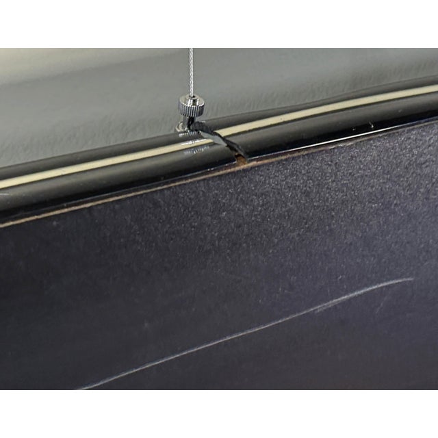 Vintage c.1970's/80's Infinity Mirror Wall Light in Matte Black For Sale In Providence - Image 6 of 12