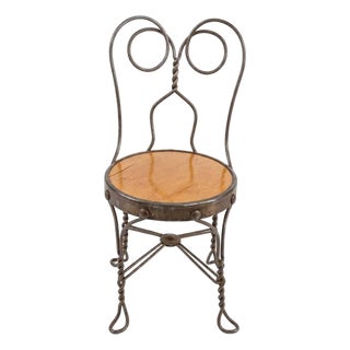 Vintage Chicago Wire Chair Co. Miniature Ice Cream Parlor Chair - Child or Doll Display_ For Sale