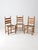 Vintage Ladder Back Chairs With Woven Seats Set of 3 For Sale - Image 4 of 12