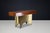 Italian Walnut Console with Brass Base, 1950s For Sale - Image 15 of 18