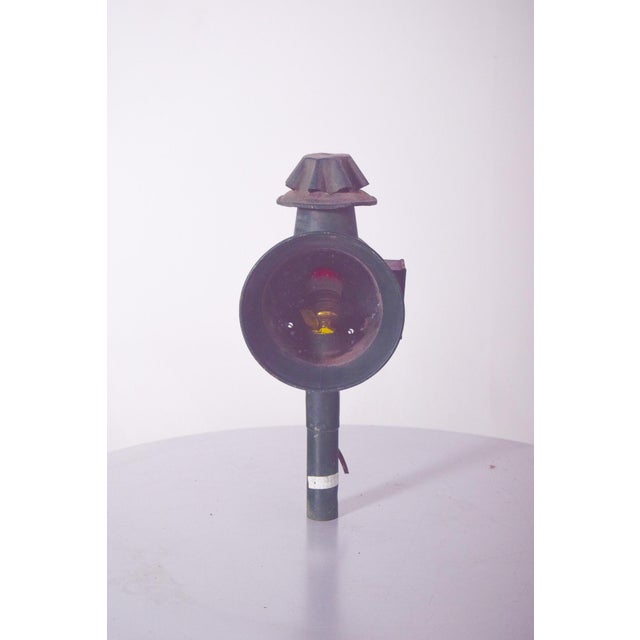 This antique Danish street lantern is a fine example of early urban lighting, combining functionality with simple, sturdy...