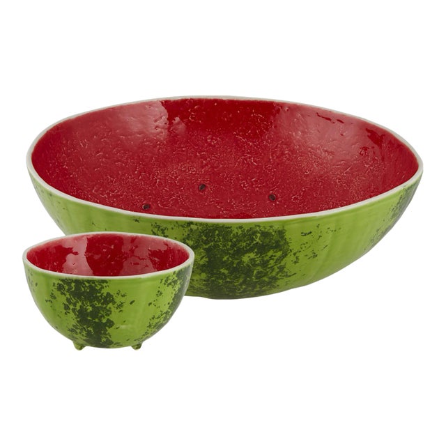 Bordallo Pinheiro Watermelon Salad Serving Set, 5 Pieces For Sale