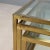 Metal Glass and Brass Nesting Coffee Tables, 1960s-1970s, Set of 3 For Sale - Image 7 of 9