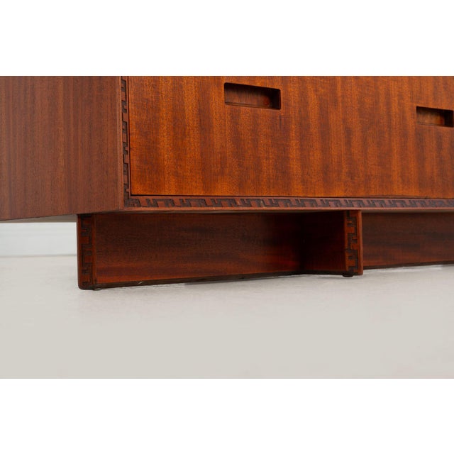 Brown Frank Lloyd Wright, Cabinet for Heritage Henredon Oiled Mahogany 1957 For Sale - Image 8 of 12