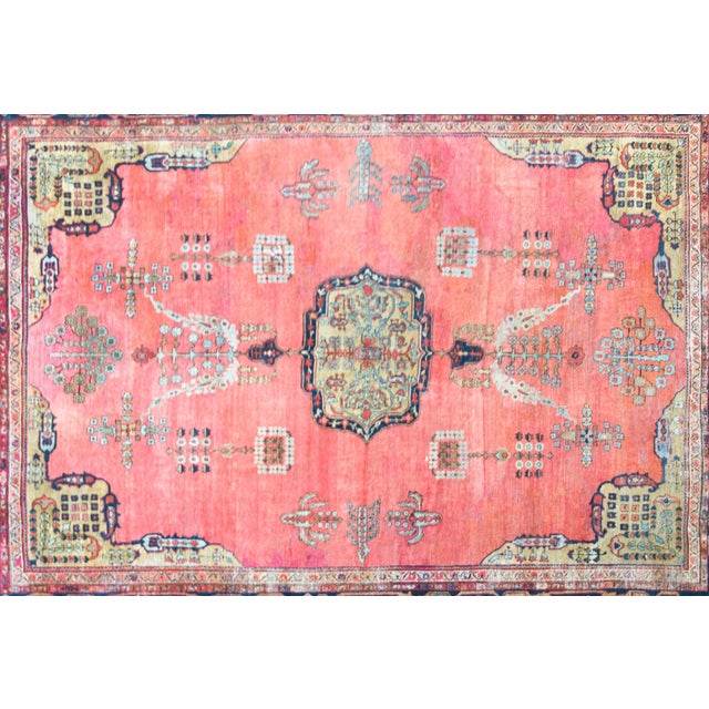 Red Early 20th Century Persian Sultanabad Rug For Sale - Image 8 of 15
