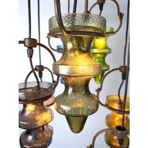 Brutalist Stalacticte Chandelier by Nanny Still for Massive Belgium, 1960s For Sale - Image 10 of 14