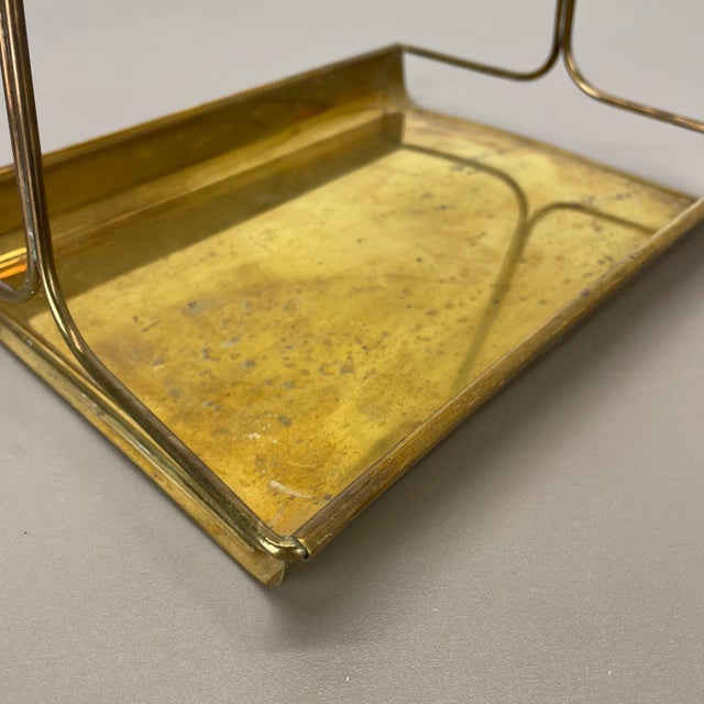 Vintage German Tiki Brass and Bamboo Tray from Grasoli, 1950s For Sale - Image 14 of 18