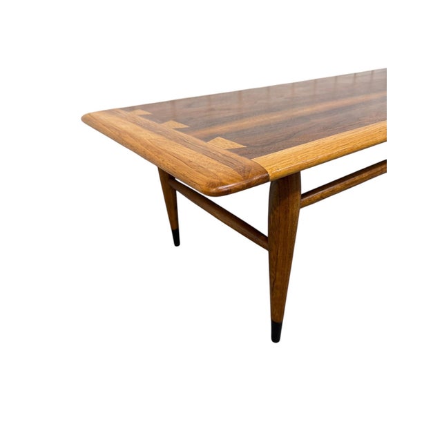 Lane Furniture Mid-Century Modern Lane Acclaim Walnut Coffee Table - Refinished! For Sale - Image 4 of 7