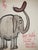 Elephant Grec Drawing by Ronald Searle, in Good conditions.