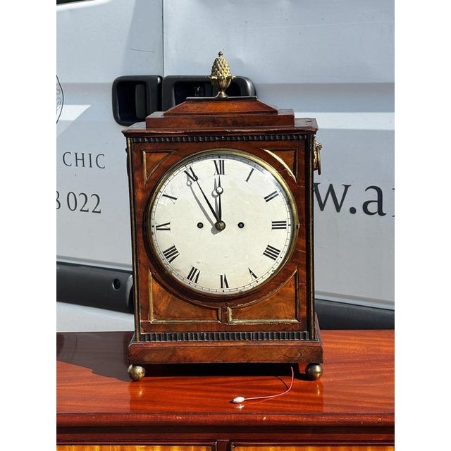 A beautiful Regency Mahogany Bracket Clock , Circa 1820, by Alex Mitchell of Glasgow, twin fusee, strike silent, pull...