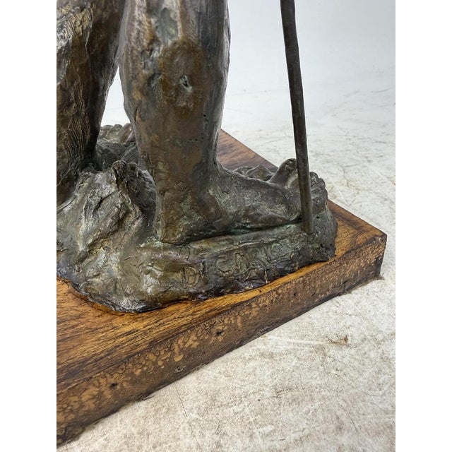 Hand-Worked Bronze Sculpture, 1940s For Sale - Image 15 of 16