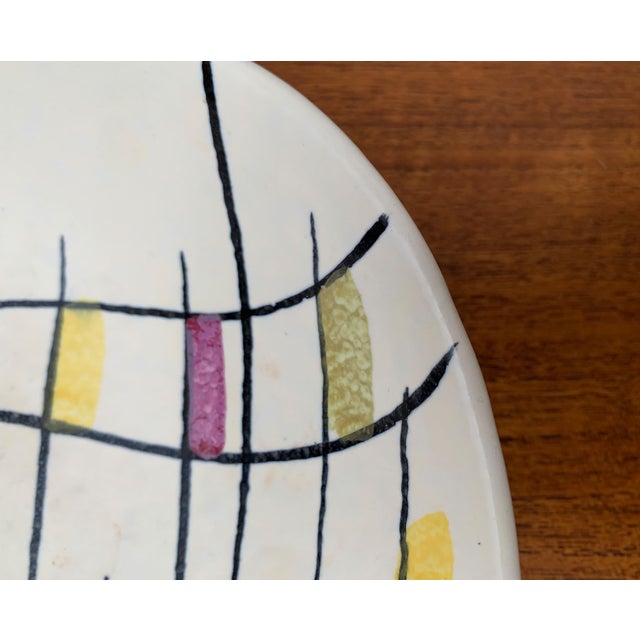 Blue West German Mosaic Pottery Bowl, 1960s For Sale - Image 8 of 17