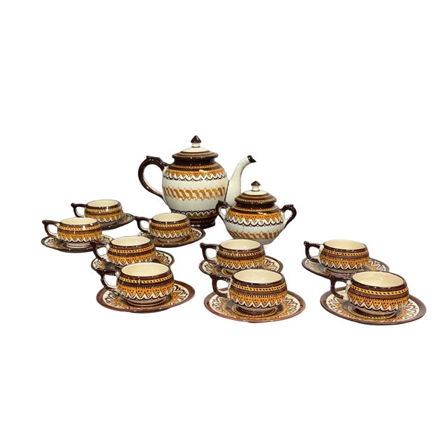 Quimper Earthenware Dinner Service from the 1930s, Set of 20 For Sale