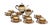 Quimper Earthenware Dinner Service from the 1930s, Set of 20 For Sale