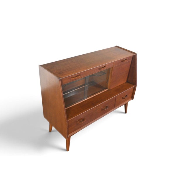 Mid-Century Modern Mid 20th Century Early E. Gomme / G Plan Credenza in Teak + Oak For Sale - Image 3 of 11