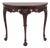 Baker Carved Mahogany Paw Foot Console Table For Sale