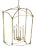 English Sean Lavin by Visual Comfort Studio Thayer Medium Lantern, Antique Gild For Sale - Image 3 of 5