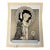 Original Signed Graphite Illustration of Praying Boy With Dog and Christmas Wreath, 12 × 10 In. For Sale