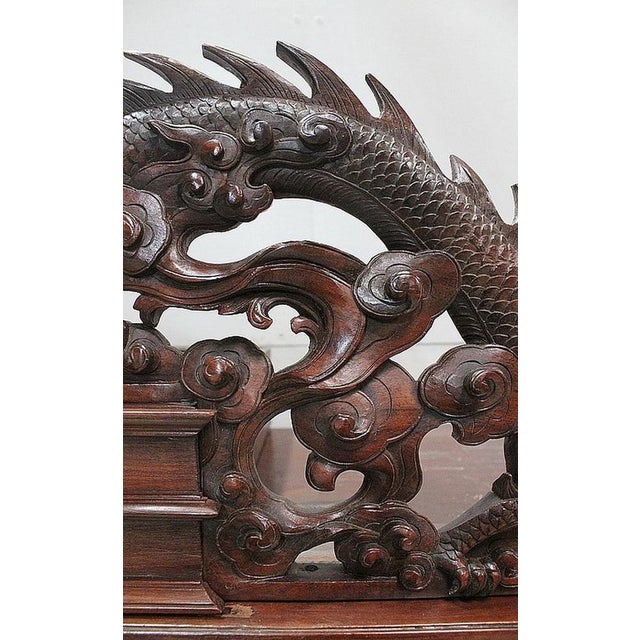 Wood 19th Century Asian Mahogany Cabinet, Vietnam For Sale - Image 7 of 18
