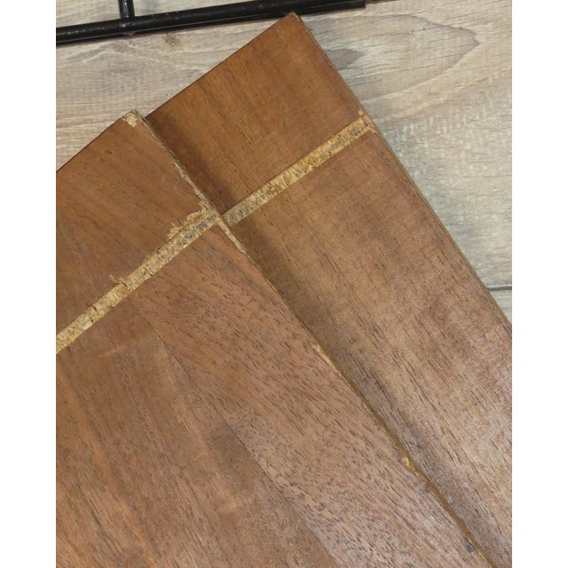 Mid-Century Modern String Long Shelf Shelves in Walnut and Black Ladders For Sale - Image 11 of 12