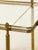 Brass French Two-Tiered Rolling Drinks Cart of Brass and Glass For Sale - Image 8 of 8