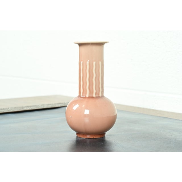 Art Deco Rookwood Pottery Arts & Crafts Glazed Ceramic Art Pottery Vase, 1944 For Sale - Image 3 of 10