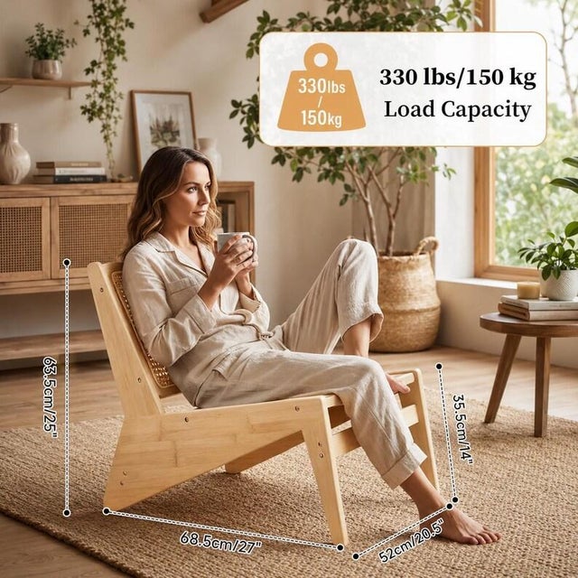 Materials: Bamboo, rattan, wood Overall depth: 27 inches The Lifestyle Hook Transform that empty corner into your new...