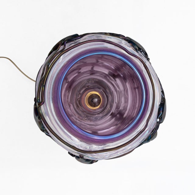 Sculptural Murano Glass Table Lamps, 1990, Set of 2 For Sale - Image 10 of 11