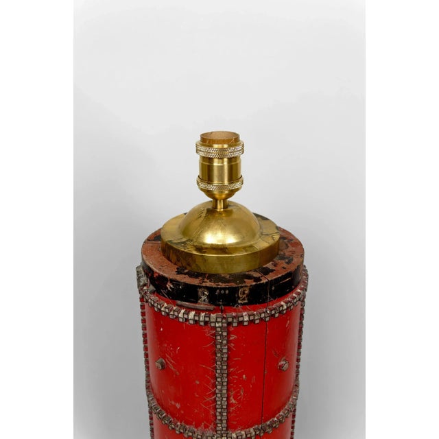 Vintage Industrial Art Deco Printing Roller Lamp, 1920 For Sale - Image 11 of 13