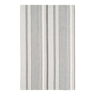 Dash & Albert by Annie Selke Gradation Ticking Indoor/Outdoor Rug, 2'6" x 20' For Sale