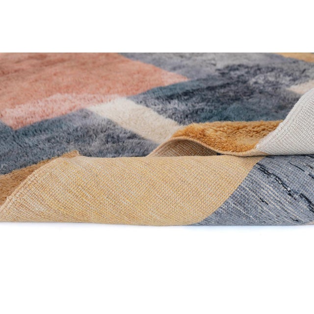 Premium Hand-Knotted Moroccan Wool Rug | 11'7" X 8'7" | One of a Kind For Sale - Image 9 of 10