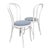 White Bentwood Cafe Chairs - A Pair For Sale